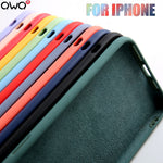 Original Liquid Silicone Luxury Case For Apple iPhone 11 Pro Max 7 8 6 6S Plus XR X XS MAX 5 5S SE Back Cover Shockproof Case