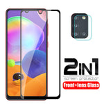 2 in 1 Camera lens protective Glass For samsung galaxy a31 a315F sm-a315F a 31 2020 screen protector safety armor tempered Film