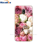 Silicone For Samsung Galaxy J2 Core Case Flower Soft TPU Back Cover for Galaxy J2 Core 2018 J 2 SM-J260F J260F J260 cover Coque