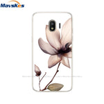 Silicone For Samsung Galaxy J2 Core Case Flower Soft TPU Back Cover for Galaxy J2 Core 2018 J 2 SM-J260F J260F J260 cover Coque