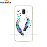 Silicone For Samsung Galaxy J2 Core Case Flower Soft TPU Back Cover for Galaxy J2 Core 2018 J 2 SM-J260F J260F J260 cover Coque