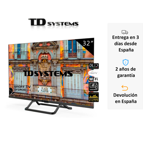 Televisions Smart TV 32 Inch TD Systems K32DLX10HS. 3x HDMI, DVB-T2/C/S2, HbbTV [Ship from Spain, 2 year warranty]