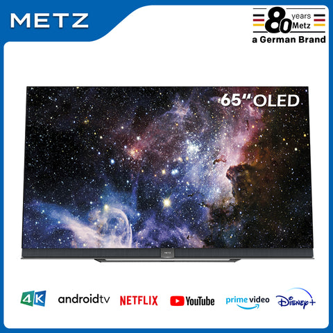 Television 65INCH OLED TV METZ 65S9A62A ANDROID TV 9.0 Google Assistant Large Screen Voice Remote Control 2-Year Warranty